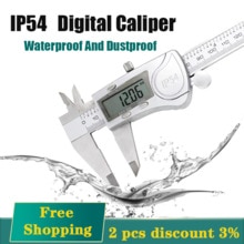 Digital Metal Caliper Electronic Vernier Calipers tool Micrometer Ruler Stainless Steel/Plastic Measuring Tools IP54 0-150mm