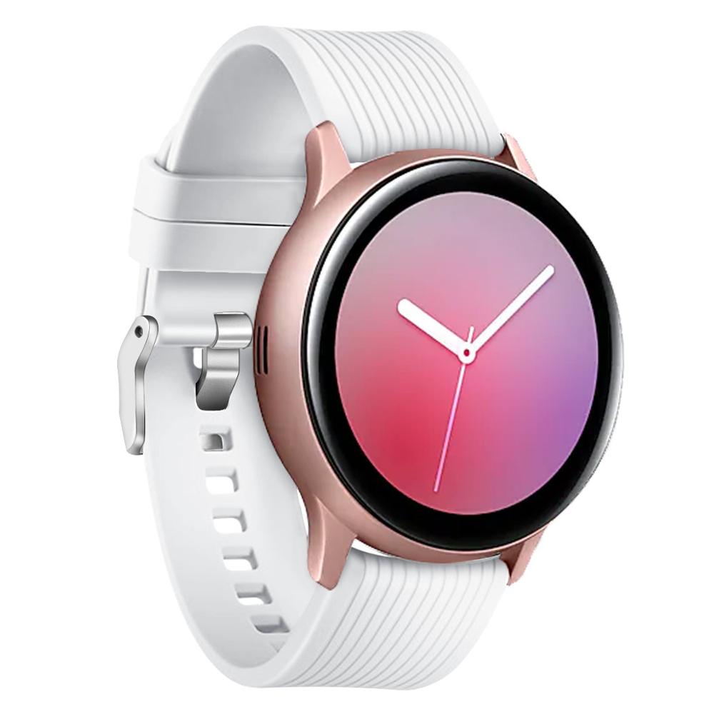 Siliconen band voor samsung galaxy watch 42mm, rubberen vervangende horlogeband voor samsung galaxy watch active 2