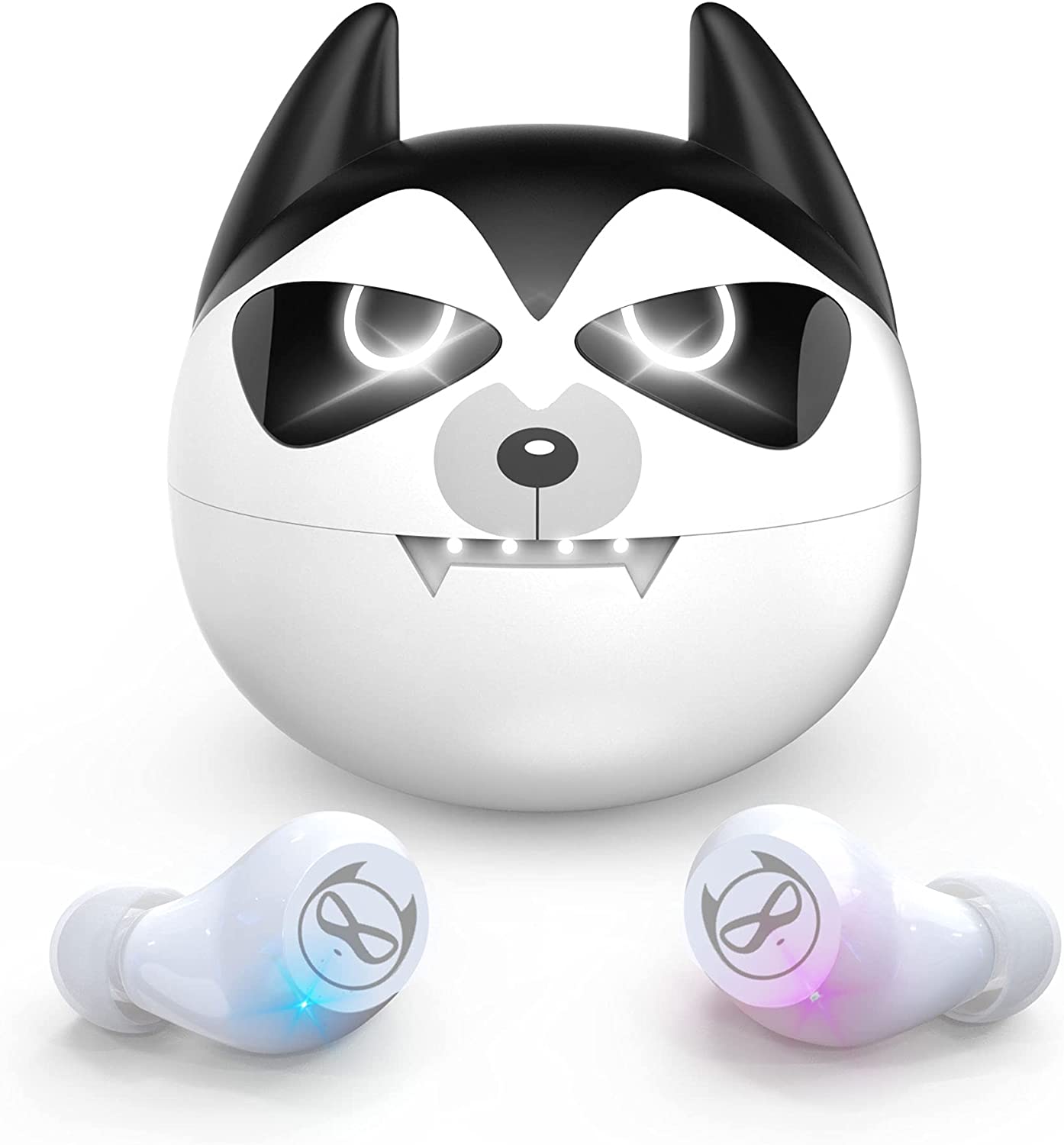 Lymoc Bluetooth Oortelefoon Met Husky Hond Draadloos Opladen Case Touch Control Ruisonderdrukking Sport Oordopjes IPX5 Ingebouwde Microfoon
