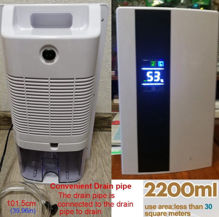 Home Multifucntion Dehumidifier Electric Air Dryer With 24h Timing Smart Desiccant Drying Machine Double Drainage System