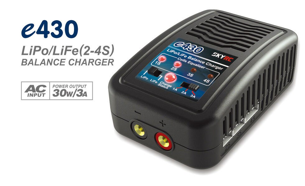 E430 laders 2-4 cellen 1a/ 2a/ 3a 200ma lipo laders 100-240v ac balans laders  f22172