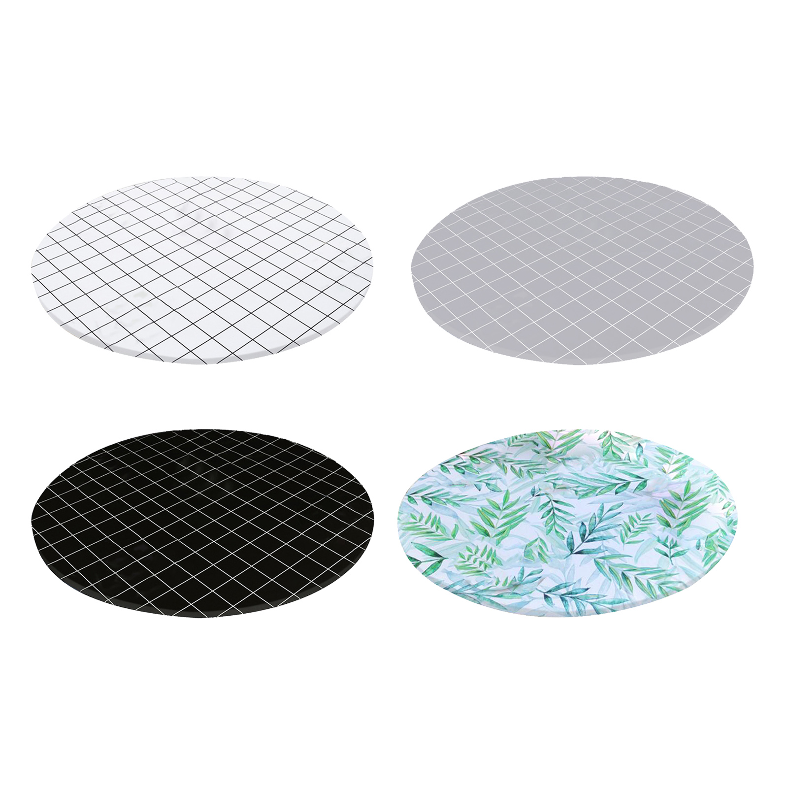 Fitted Polyester Table Cloth Elastic Edged Decoration Water Resistance Dinner Table Cover Dust Proof Protector Wipe Clean