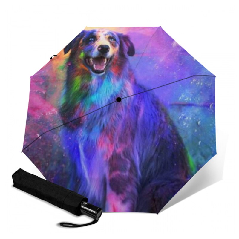 Sombrilla de automática para perro, sombrilla de Anti UV para mujer, sombrilla plegable para 3 personas, paraguas para niños lluviosos, para hombre