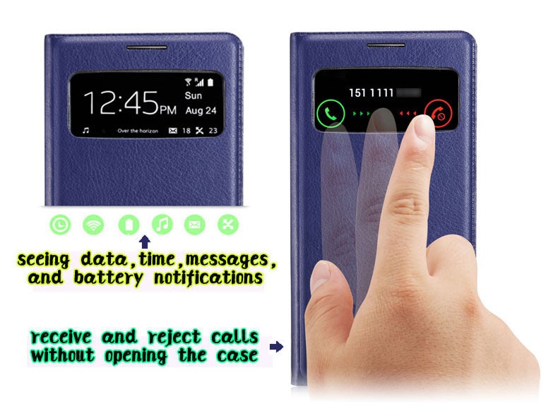 Slim View Shell Auto Sleep Wake up Function Flip Leather Case Shockproof Bag Back Cover Mask For Samsung Galaxy S4 I9500 I9505