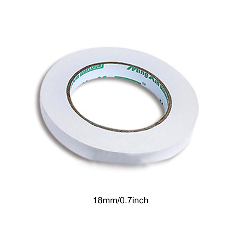 Double Sided Tape Thin Type Easy to Tear Strong Stickiness Adhesive Sticky Tapes for Crafts Letters Shelves Drawers: 18mmX12m
