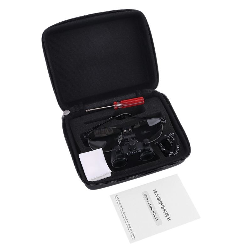 3.5X 2.5X Head Wearing Dental Loupe Ultralight Binocular Magnifier Goggle Dentist oupes metal frame N13 20