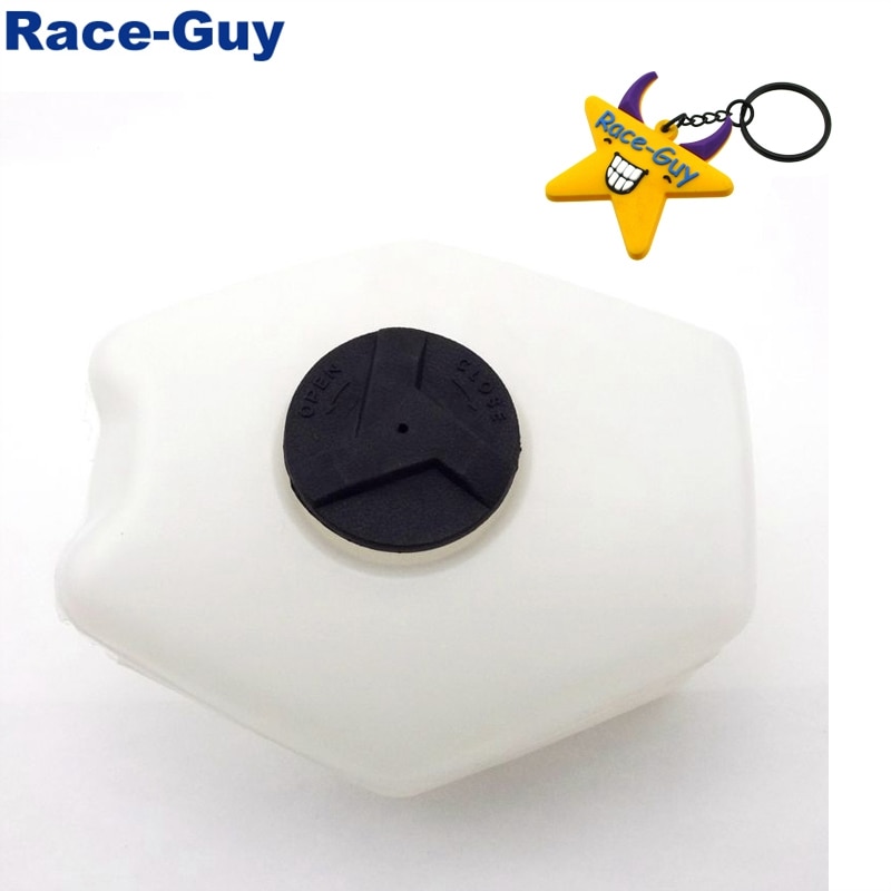 White Plastic Petrol Gas Fuel Tank For Chinese 2 Stroke 47cc 49cc Minimoto Kids Mini Moto Pocket Bike