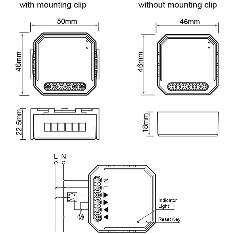 WIFI Smart Roller Shutter Blind Timer Switch Roller Shutter Timer Timer for Roller Shutter Motor Compatible Alexa Echo