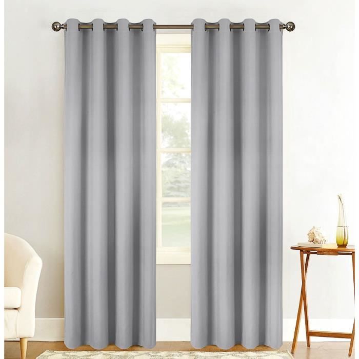 Cortinas Blackout Habitat | Color Crema Con Ojales | 168x229 Cm | Ahorra 50% - Bloquea La Luz Por Completo