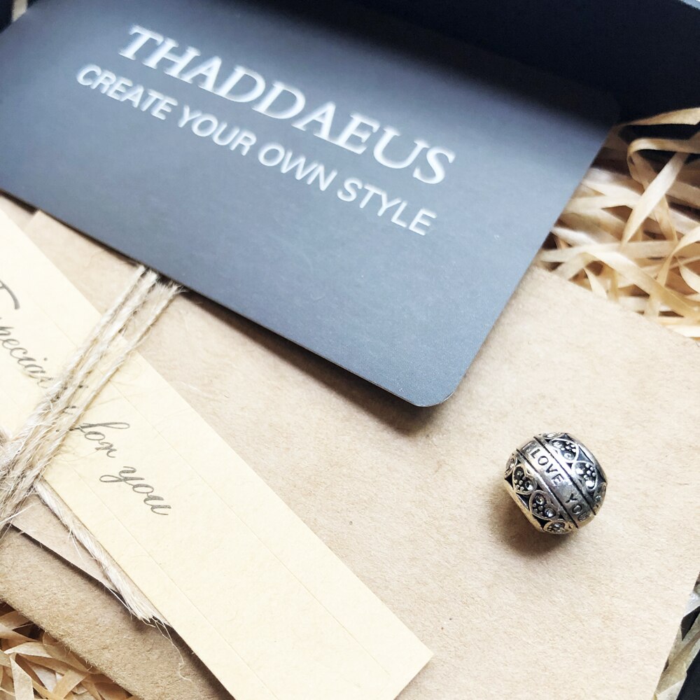 Beads I Love You, Silver & Rhinestone Beads Fits Bracelet Europe Jewelry Accessories For Women & Men