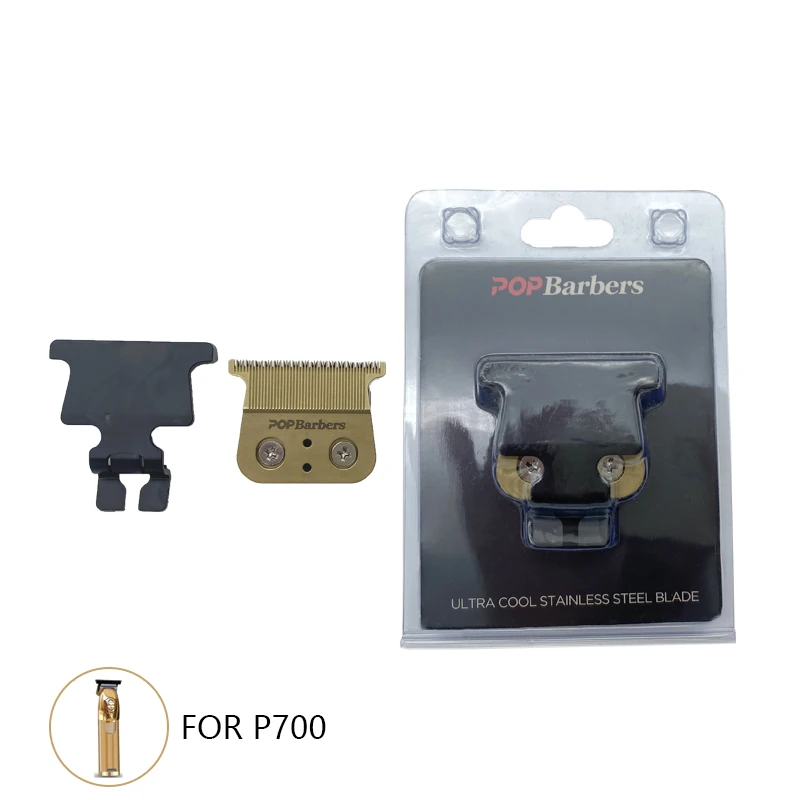 Pop Friseure P800 P700 P600 Professioneller Haarschneider, 0 mm Klinge, Standard-einstellen für Haarschneidemaschine, austauschbarer Schneidkopf: Grün