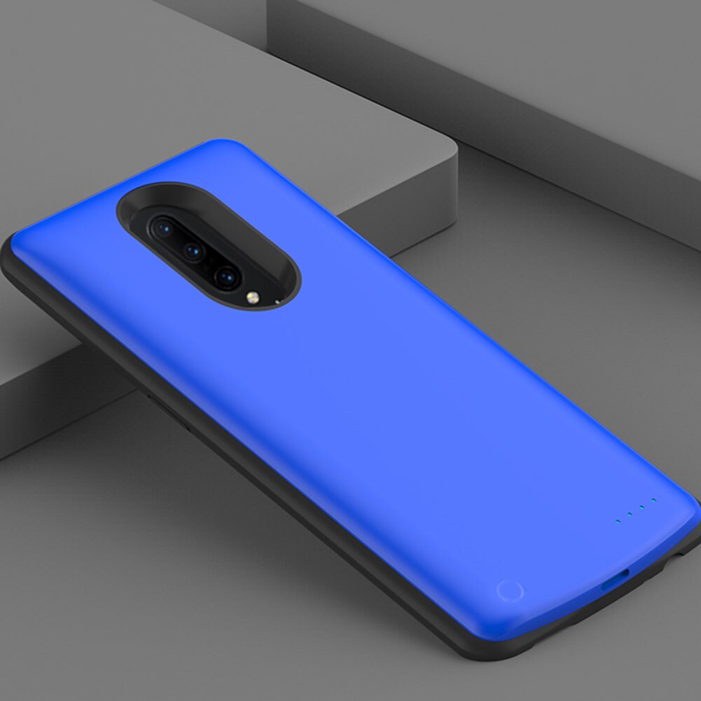 10000 Mah For OnePlus 7 Pro Battery Case External Battery Charger Case Cover Power Bank For OnePlus 7 Pro Battery Case: Blue