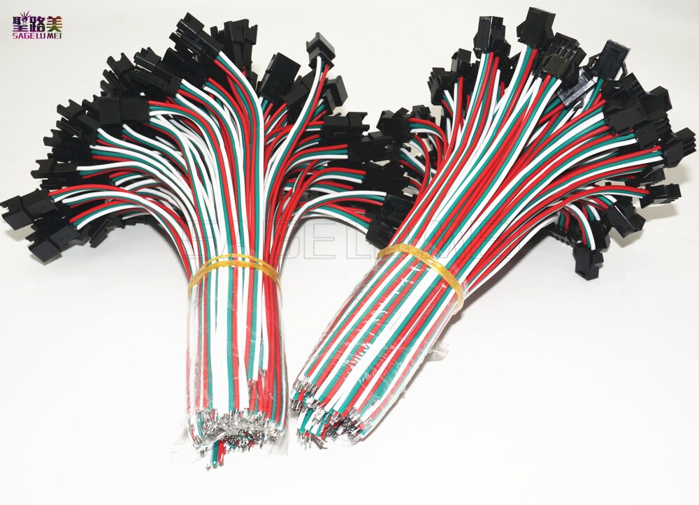 2 ben 3 ben 4 ben 5 ben led stik han/hun jst  sm 2 3 4 5 ben stik stik ledningskabel til led strip lys lampe driver cctv