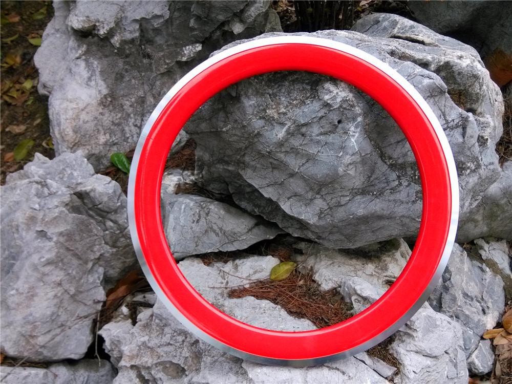 451 cykelfælge 20 tommer 43mm cykelfælge til foldning af cykelhjul del aluminiumsfælge f /v 32 hul: Rød cnc