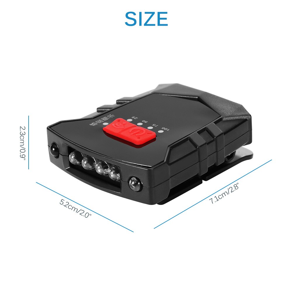 Linterna frontal con Sensor LED, portátil, recargable por USB, Luz suave con detección de ondas, lámpara con tapa de Clip superbrillante, para pesca nocturna al aire libre