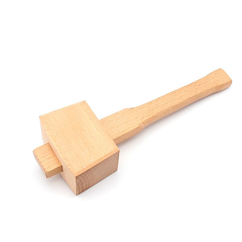 Small Beech Mallet Beat Wooden Hammer Rafter Woodworking Tools For Sew Leather Engraving Printing