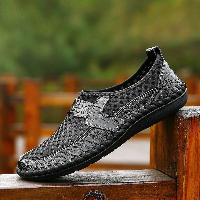 1 paar heren mesh casual schoenen ademend antislip voor zomer wandelen autorijden & t8