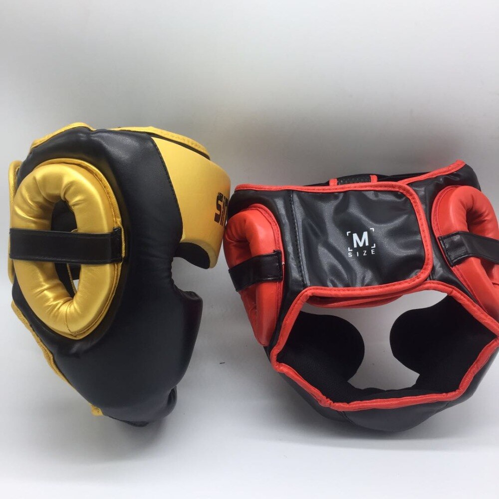 Sinobudo hode utstyr lukket type mma boksehjelm hodebeskytter vakt taekwondo sanda muay thai kickboxing konkurranse måke rød