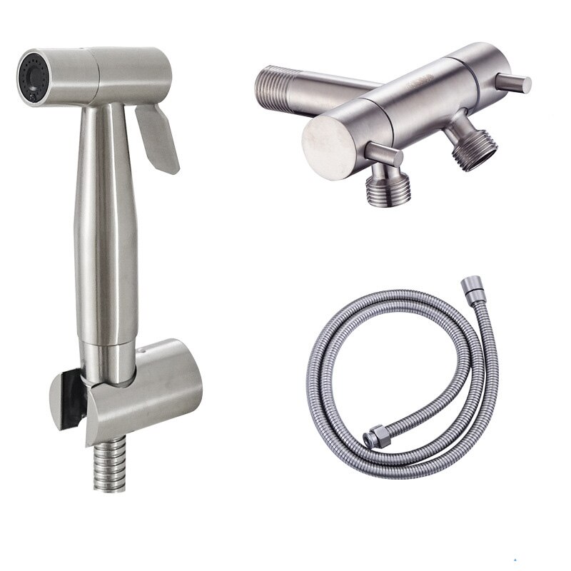 Stainless Steel Toilet Bidet Tap Jet Set Hand Held Shower Bathroom Sprayer Hygienic Shower Spray Gun Home Bathroom Bidet Faucet: Style 5