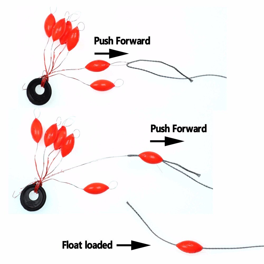 [10set=60pcs] Seven-star Oval mini fishing float Space beans Easy Use Floater are put on the like a stopper and be fixed