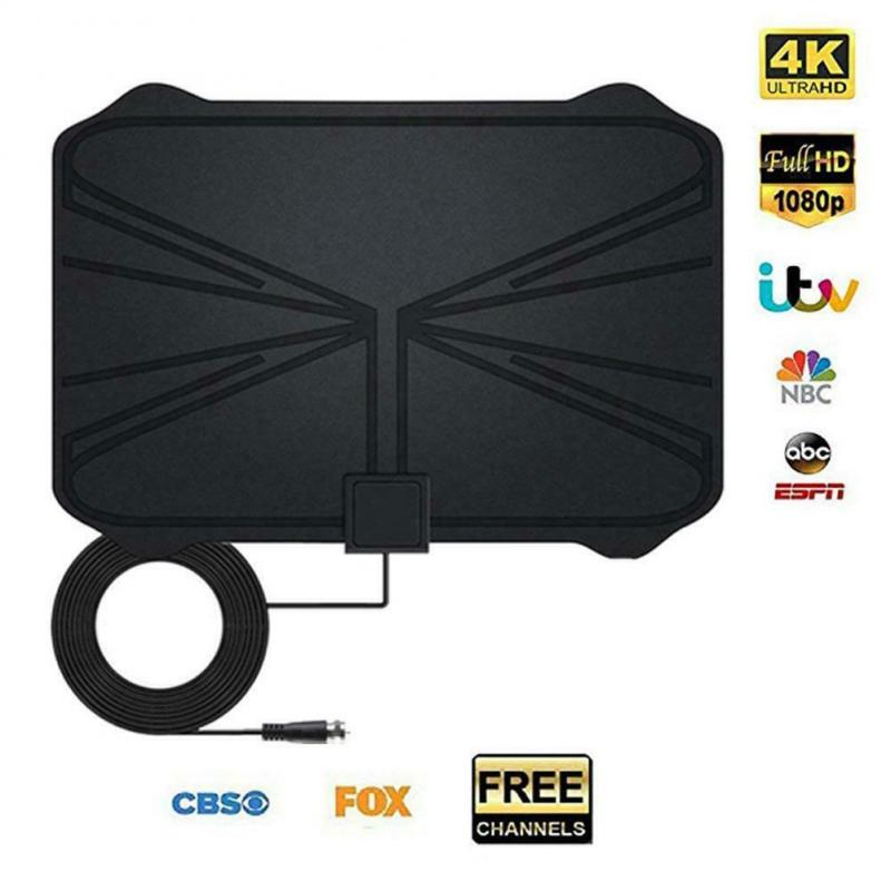 Universale HD Amplificatore di Segnale TV Digitale Antenna HDTV Indoor 4K 980 Miglia di Gamma di 25DB Per VHF UHF Antenna TV ricevitore di segnale