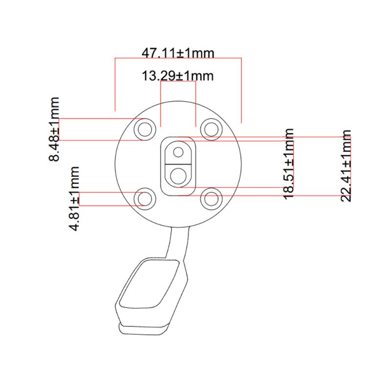 SAE 2 hole 4 hole SAE wire with fixing screw hole Chassis assembled waterproof cover SAE to SAE male to female connector cable