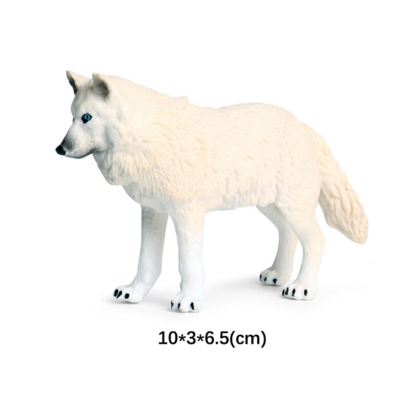 Classic Toy Figures Model Handmade Wildlife Animal Wolf Accessories Boy's Furnishing Science Home Entertainment: 2