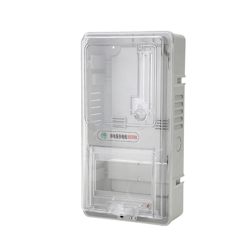 Single phase meter box 1 WATERPROOF plug-in outdoor meter box household transparent plastic meter box