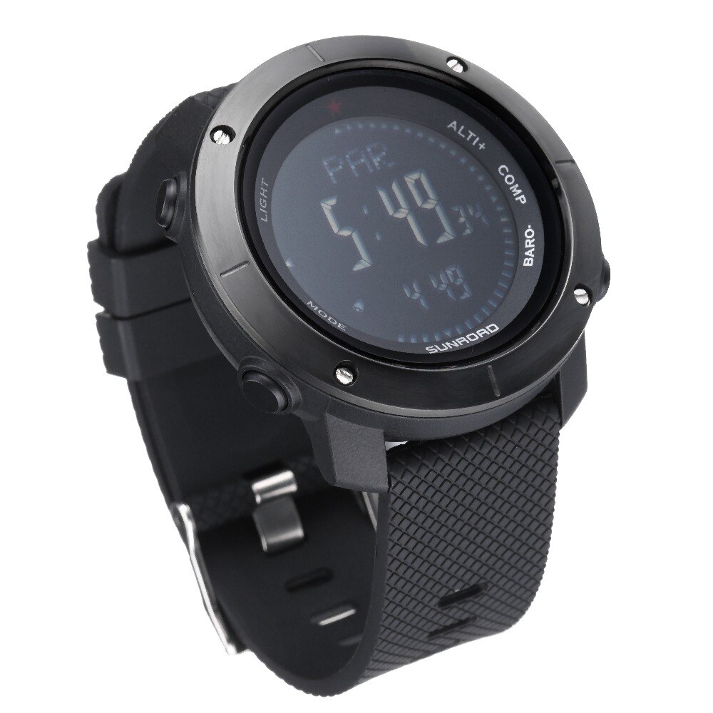 Sunroad Sport Outdoor Horloges Klimmen Mannen Horloge Kompas Stappenteller Barometer Weersverwachting Waterdichte Horloges Voor Mannen