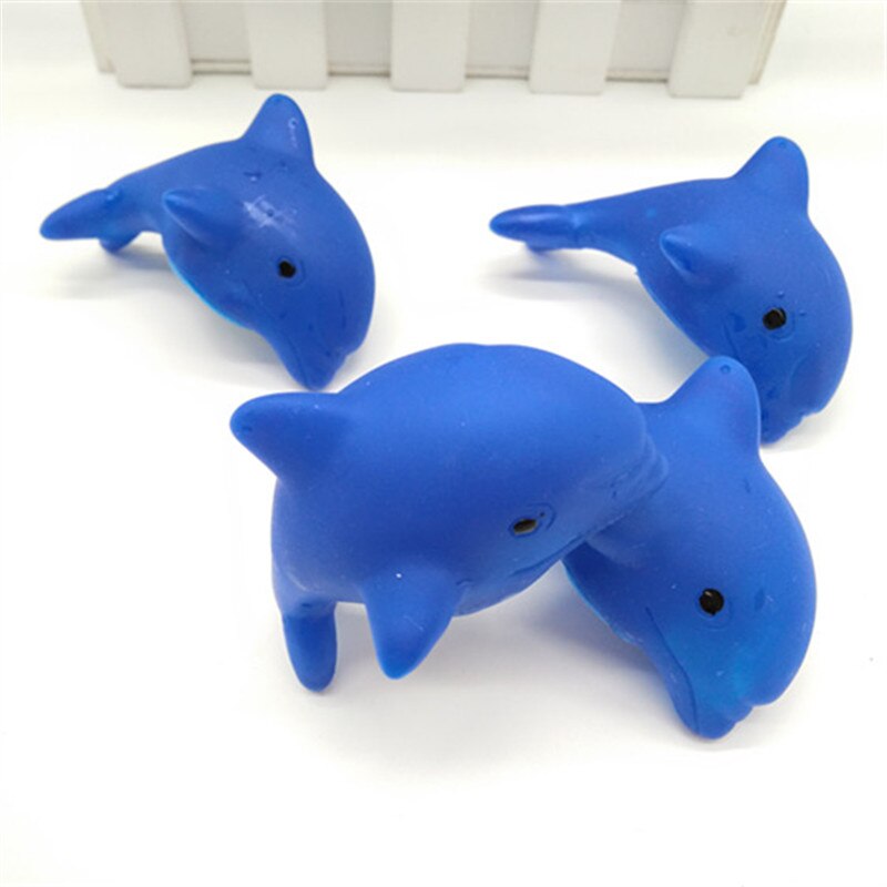 1pc baby vann blinkende flytende delfiner barn automatisk led lyser opp strand leke lys leker for barn bad bad bad svømme: 1pc delfin leketøy