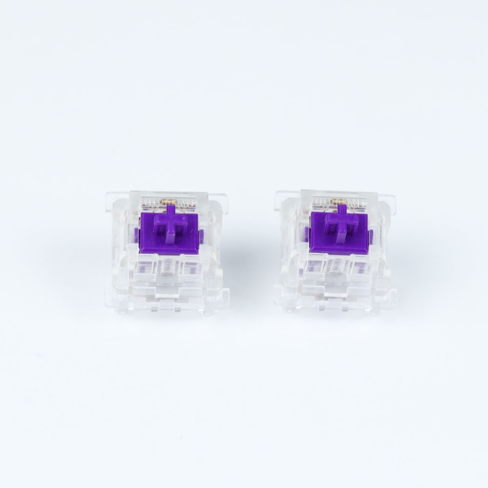 4pcs/pack Original Outemu ICE V2 Keyboard Switches Purple Switch 62g 68g Transparent Shell 5 Pins for Mechanical Keyboard