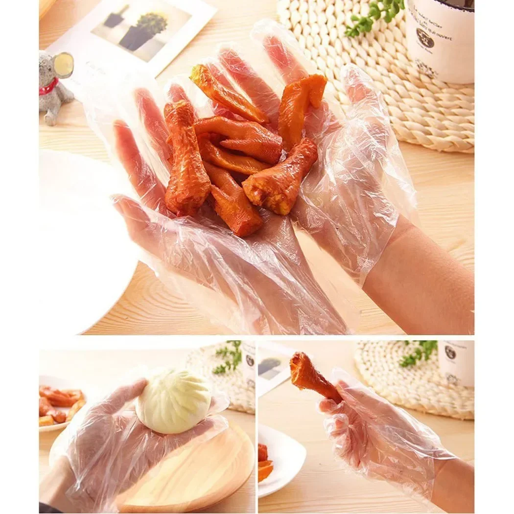 100 stuks wegwerphandschoenen multifunctionele handschoenen voor keuken koken huishoudelijke schoonmaak latex voedselbereiding veilige handschoenen