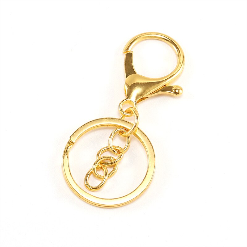 Popular 1PC Classic Key Chain Lobster Clasp Key Ring Key Hook: B Gold