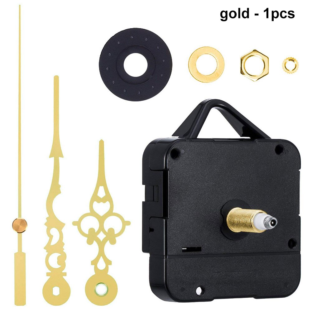 High Torque Clock Replacement Quartz Wall Clock Movement Mechanism Replacement Parts Kit FPing: Gold 1 Kit