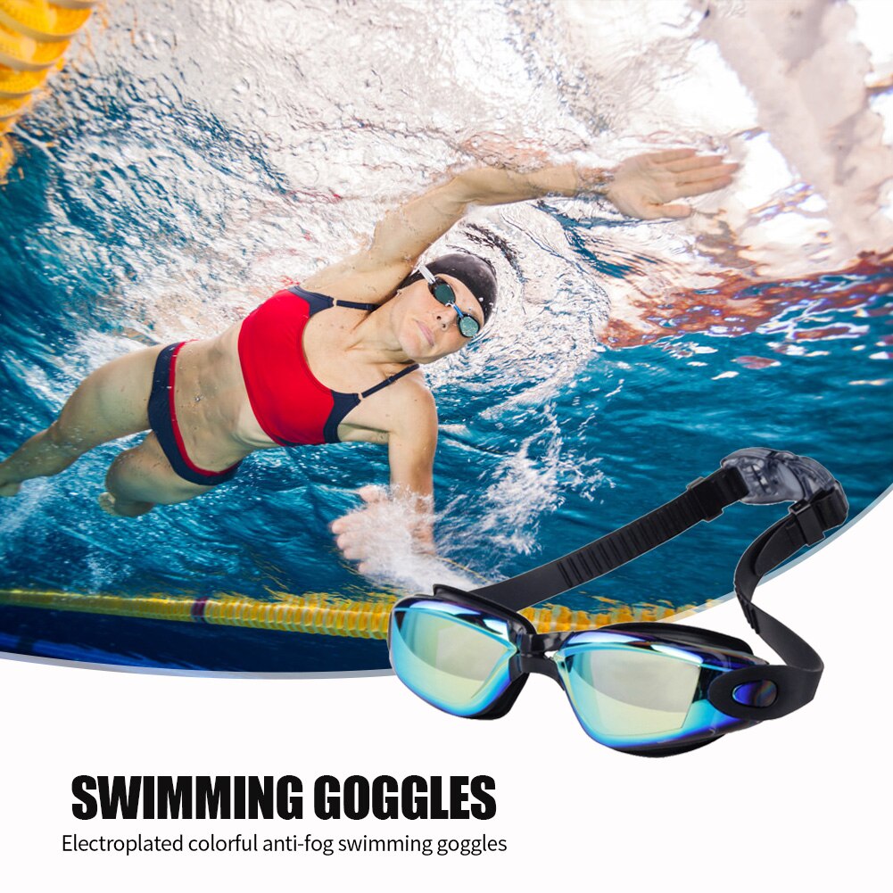 Unisex Galvaniseren Lens Anti-Condens Zwemmen Bril High Definition Waterdicht Uv Beschermen Bril Zwemmen Product