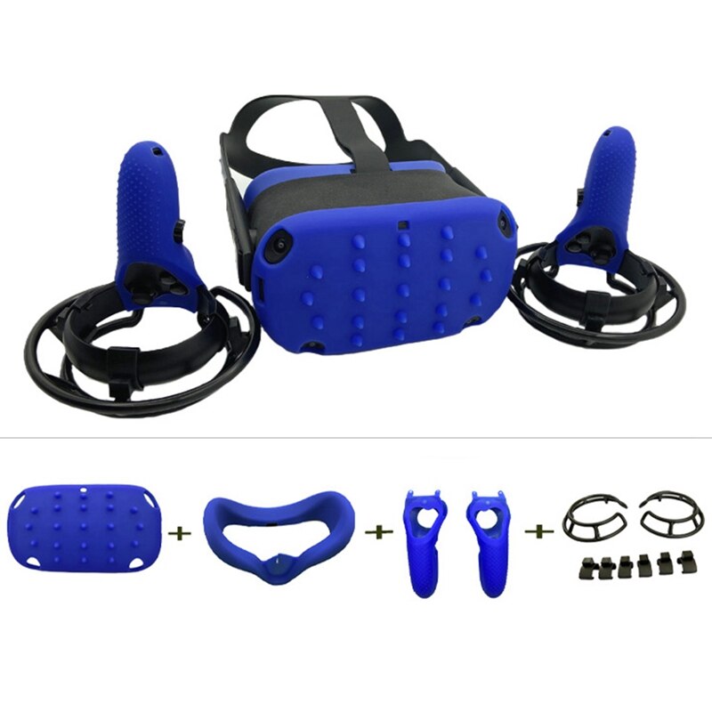 Gezicht Pad, Vr Siliconen Beschermende Frame Voor Quest Head Cover Controller Grip Skin