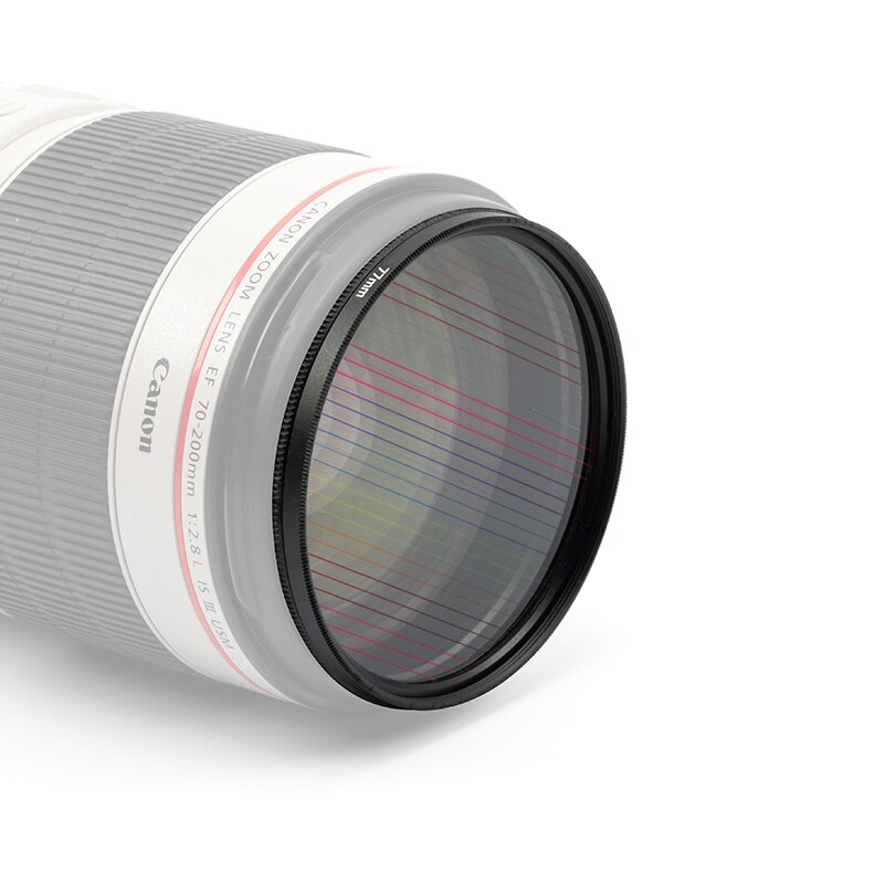 Sheji lente de câmera de sinalização azul de arco-íris com filtro