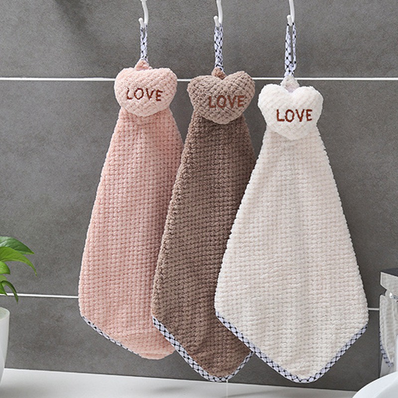 Leuke Handdoek Met Opknoping Gat Huishoudelijke Handdoek Met Hart Handdoek Voor Keuken