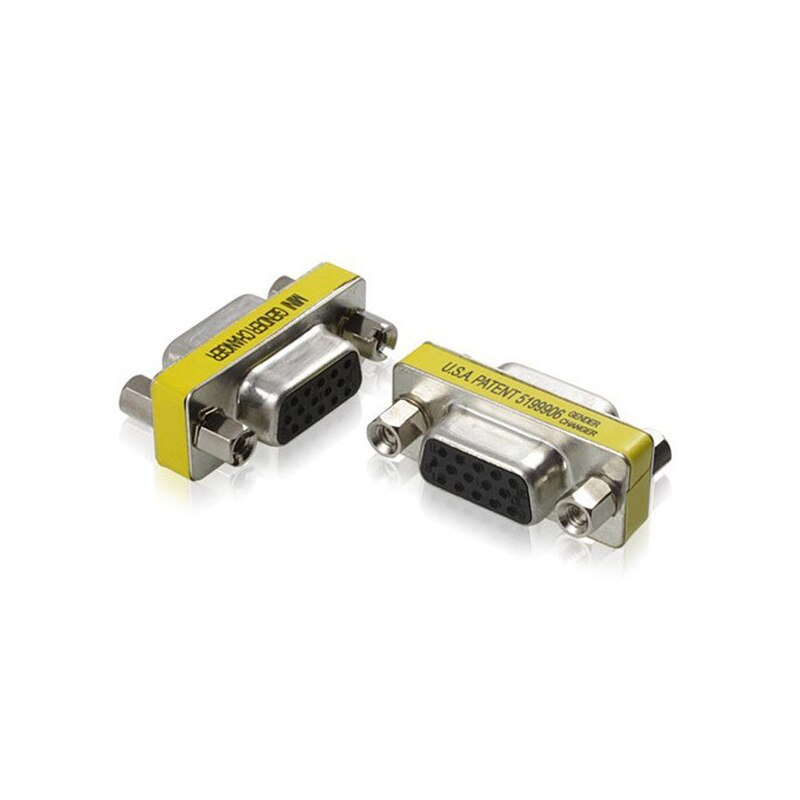 2 uds 15 Pin HD VGA/SVGA hembra a hembra doblador de género adaptador de cambiador convertidor Swap 8899