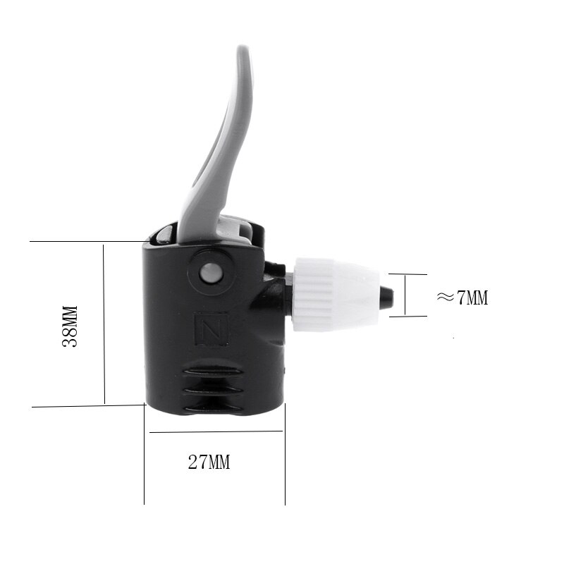 1PC adattatore per tubo flessibile per ugello per bicicletta parti di pompaggio a doppia testa accessori di servizio Presta Valve converter Bycycle