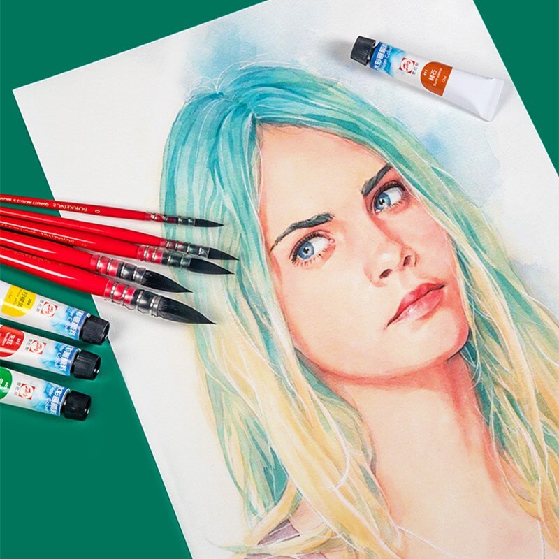 CANSON 8K watercolor paper 200/300g10/20Sheets hand-painted sketch painting watercolor paper art supplies