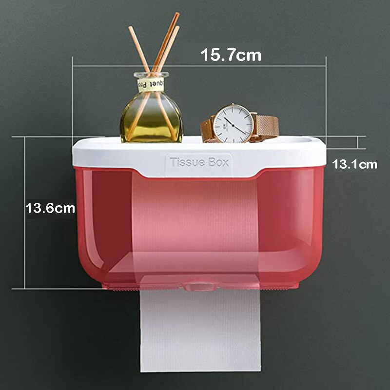 Punch-free Toilet Paper Holder tissue box Waterproof Mobile Phone Storage Toilet Paper Storage Rack Tissue Bathroom Supplies
