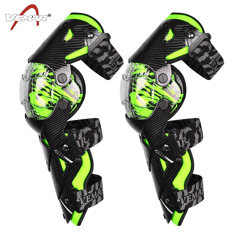 Vemar-joelheira para motocicleta, protetor de joelho para adultos, corrida de motocross, equipamento de proteção para pilotar, segurança para moto