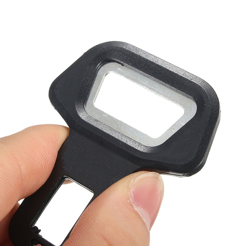 Universal Seat Belt Head Dual-use Car Safety Seat Belt Buckle Bottle Opener Aluminum Alloy