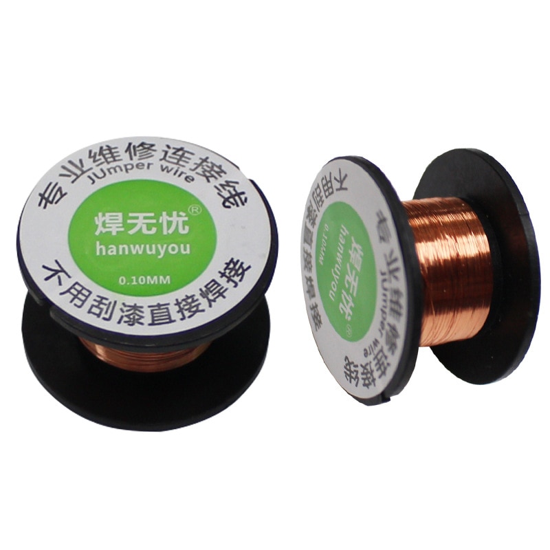 0,1 MM Kupfer Lözehn Lot PPA Emaillierte Reparatur Spule Draht Fliege Linie Kupfer Lot Draht 2 teile/satz Freies Shippng