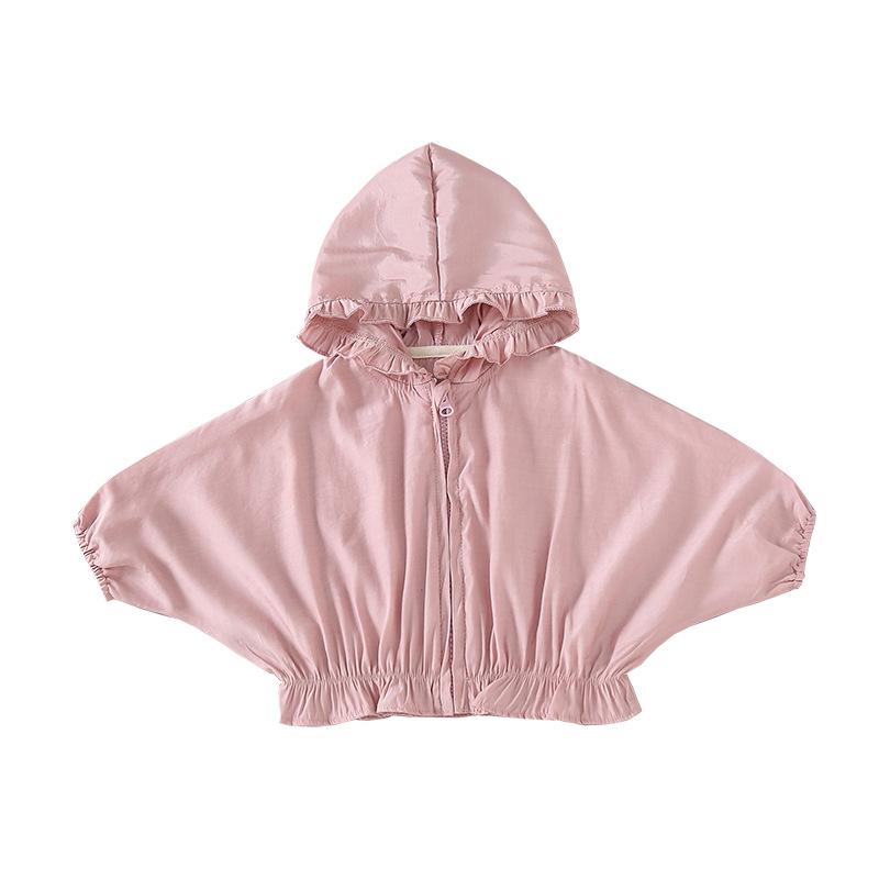 Lente Mode Baby Meisjes Lange Mouw Capuchon Trenchcoats Casual Vesten Kids Jongens Bovenkleding Zon Kleding: B0367pink / 9m
