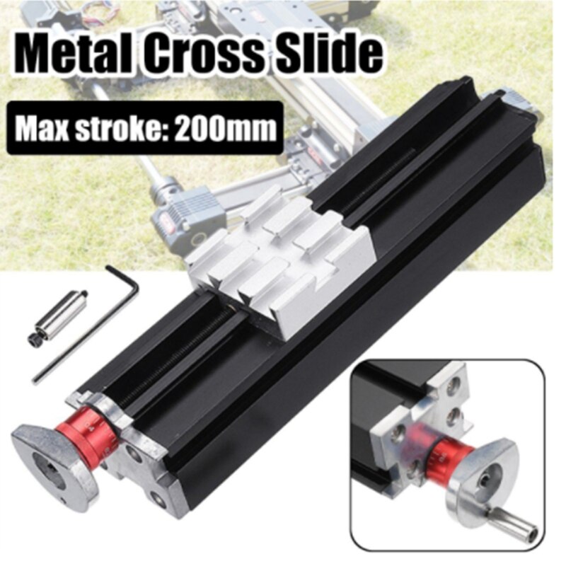 200Mm Super Long Metal Cross Slide, Longitudinal Slide Block Z010M for Lathe, Used When Feeding / Relieving Axis X,Y, Z.: Default Title