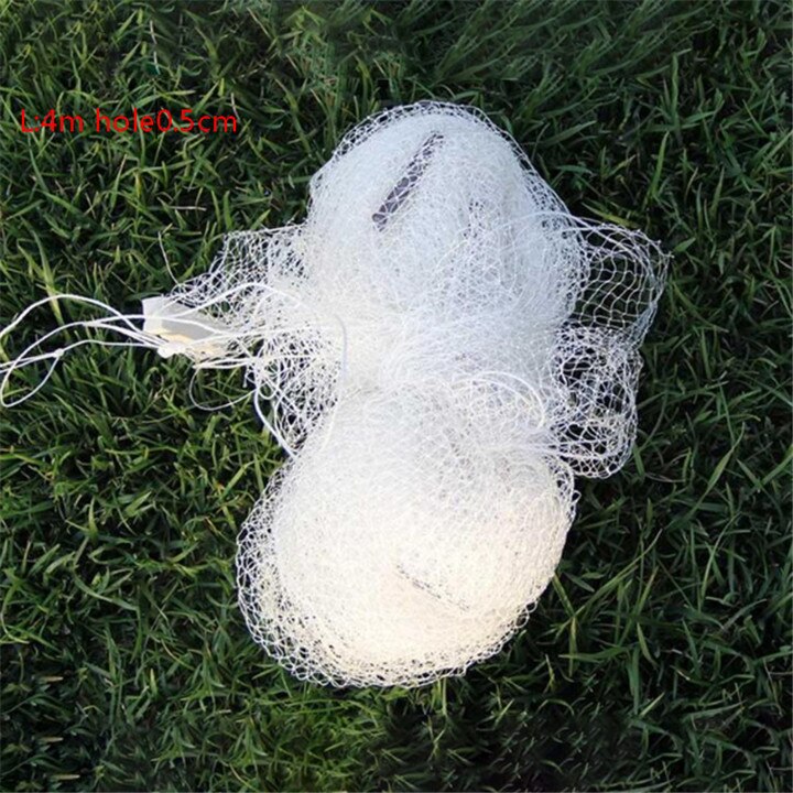 Fishing Net Single Mesh Nylon Durable Braided Float Fishing Trap Cast Folding Fishing Network Gear Fishermen Tools: 4m