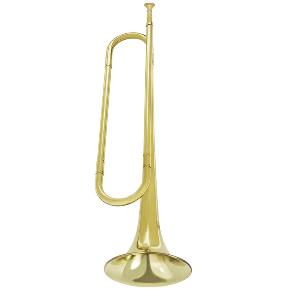 Metal ungdom trompet trompet stativ holder unge pionerer bugle call elev horn børn til messing musikinstrument optræden: Gylden