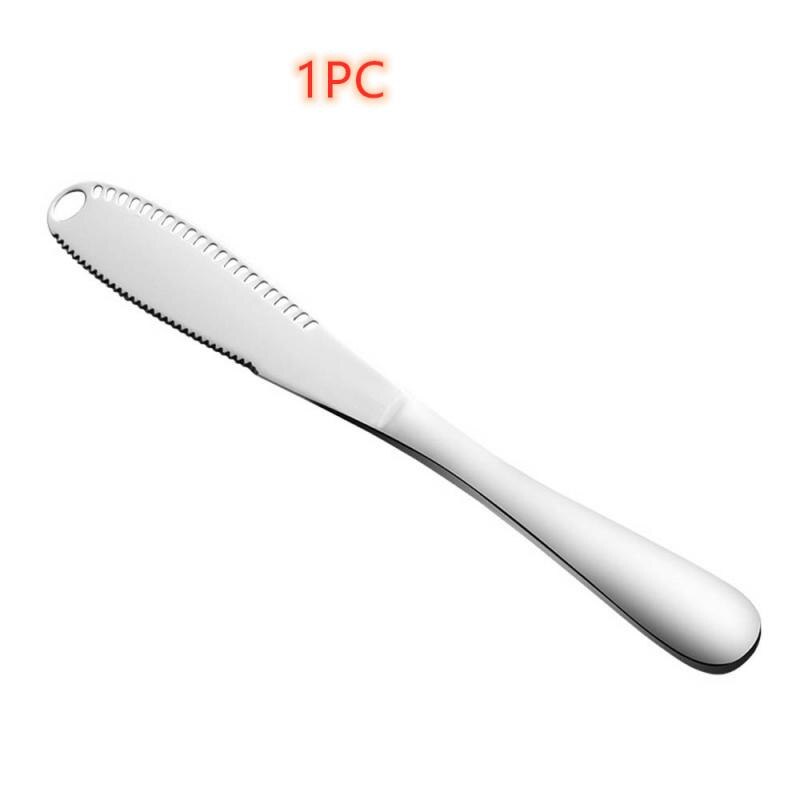Multifunctional Stainless Steel Butter Cream Knife Cheese Jam Applicator Kitchen Toast Bread Special Tableware Accessories: 1pc